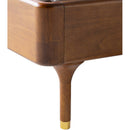 Jeslyn Brown Wood Bed
