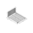 Jeslyn Brown Wood Bed