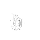 Shirlee Black Counter Stool