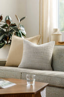Carianne Light Silver Pillow Cover
