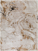 Illiam Modern Light Beige/Mustard Area Rug