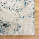 Illiam Modern Blue Area Rug