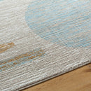 Sumer Modern Tan/Blue Area Rug