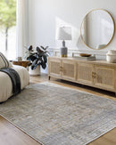 Darling Traditional Sterling Grey Washable Area Rug - Becki Owens x Livabliss
