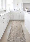 Darling Traditional Warm Grey/Khaki Washable Area Rug - Becki Owens x Livabliss