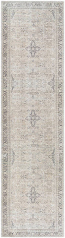Darling Traditional Warm Grey/Khaki Washable Area Rug - Becki Owens x Livabliss