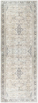 Darling Traditional Warm Grey/Khaki Washable Area Rug - Becki Owens x Livabliss