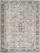 Darling Traditional Warm Grey/Khaki Washable Area Rug - Becki Owens x Livabliss