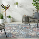 Ottis Coastal Gray/Rust Area Rug