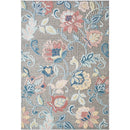 Ottis Coastal Gray/Rust Area Rug