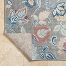 Ottis Coastal Gray/Rust Area Rug