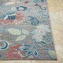 Ottis Coastal Gray/Rust Area Rug