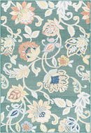 Ottis Coastal Charcoal/Rust Area Rug