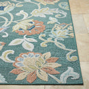Ottis Coastal Charcoal/Rust Area Rug