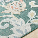 Ottis Coastal Charcoal/Rust Area Rug