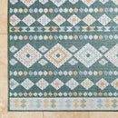 Zarinah Coastal Medium Green Area Rug