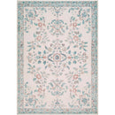 Jeaneen Traditional Light Silver/Sage Washable Area Rug