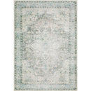 Chelcey Traditional Dark Green Washable Area Rug