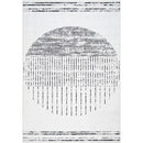 Marita Modern Off-White/Black Washable Area Rug