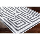 Staley Modern Black Washable Area Rug
