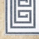 Staley Modern Black Washable Area Rug