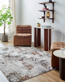 Stephonie Rustic Dark Brown Area Rug
