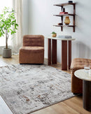 Jaret Rustic Medium Brown Area Rug