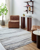 Kennth Rustic Light Gray/Light Brown Area Rug