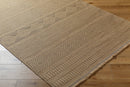 Aarion Cottage Tan Washable Area Rug