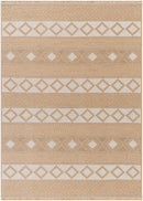 Jose Cottage Tan/Cream Washable Area Rug