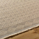 Ciro Cottage Tan Washable Area Rug