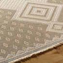 Yuriko Cottage Tan Washable Area Rug