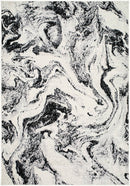Abran Modern Black Area Rug