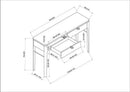 Aeisha Black Console Table