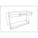 Faron Brown Console Table