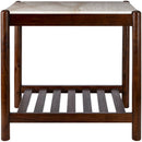 Chaka Cream/Brown End Table