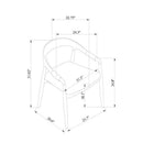 Laurencio Black Dining Chair