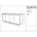 Yomara Black/Brown Sideboard