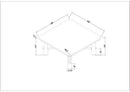 Quinisha Metallic - Brass Coffee Table
