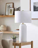 Cilicia Traditional White Table Lamp