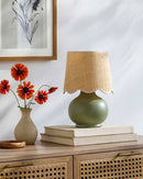 Kolleen Cottage Green/Beige Table Lamp
