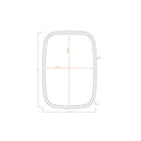 Catriona Traditional Brown Wall Mirror