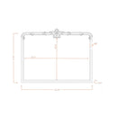 Morgen Traditional Gold Wall Mirror