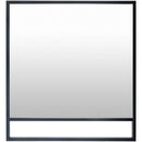Aldric Rustic Black Wall Mirror