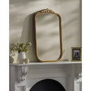 Coralee Traditional Gold Wall Mirror