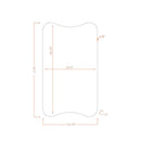 Ena Modern Black Wall Mirror
