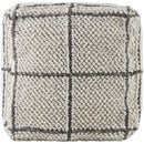 Shareen Cream/Dark Brown Pouf