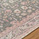 Tayce Traditional Medium Green Washable Area Rug