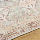 Shalini Traditional Dark Brown Washable Area Rug