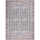 Amberlie Traditional Dark Brown Washable Area Rug